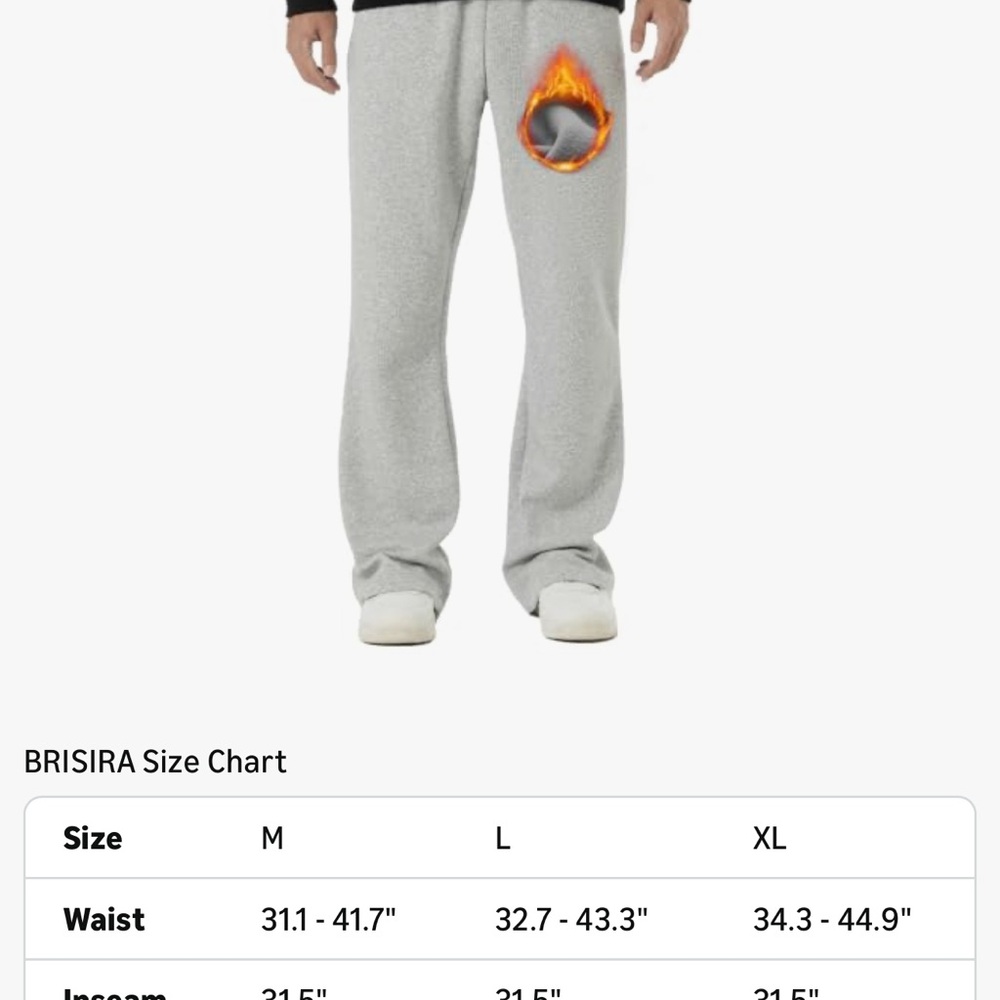 Gray Sweatpants with Black Drawstring - Picture 4 of 4